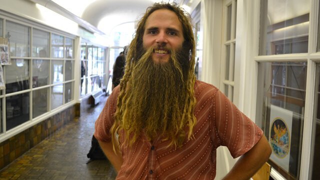 Matthew David in the Dresher Arcade hallway at Raw Experience 3 in August 2013
