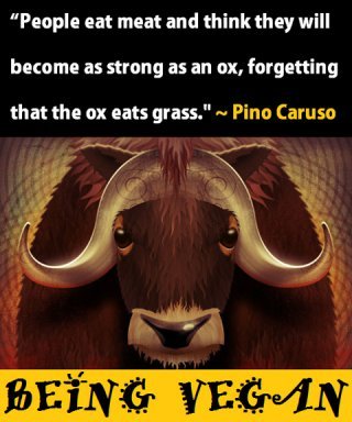 Being Vegan poster featuring Pino Caruso