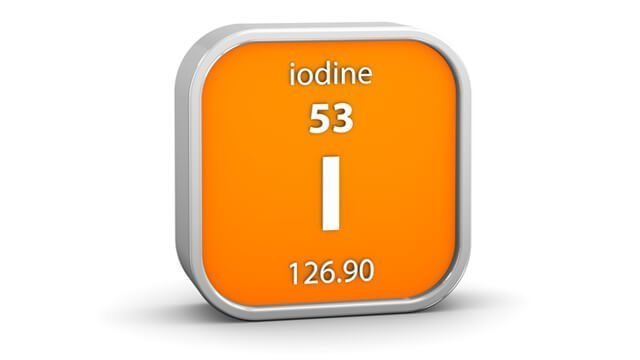 Iodine in the periodic table