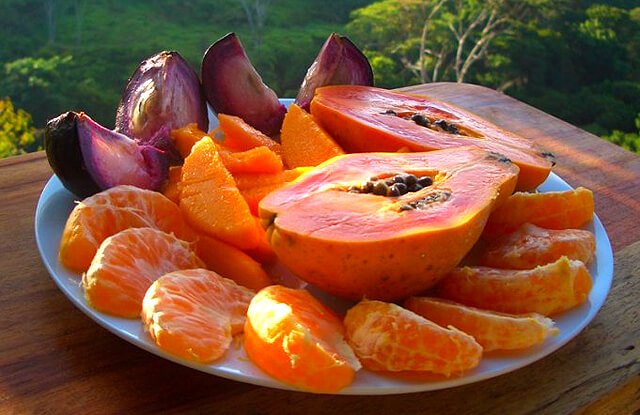 A fruit meal prepared by Ellen Livingston