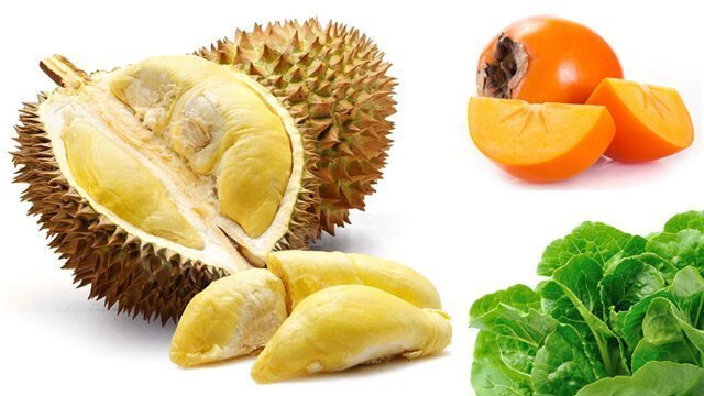 Recipe for Rockin' Durian-Persimmon Salad from Evan Rock