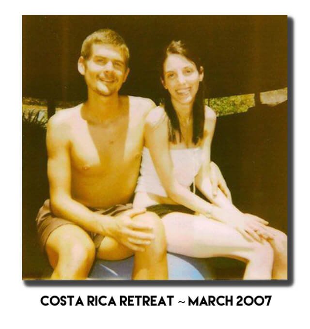 Jenny Lapan and Harley "Durianrider" Johnstone are photographed at a Costa Rica retreat in 2007