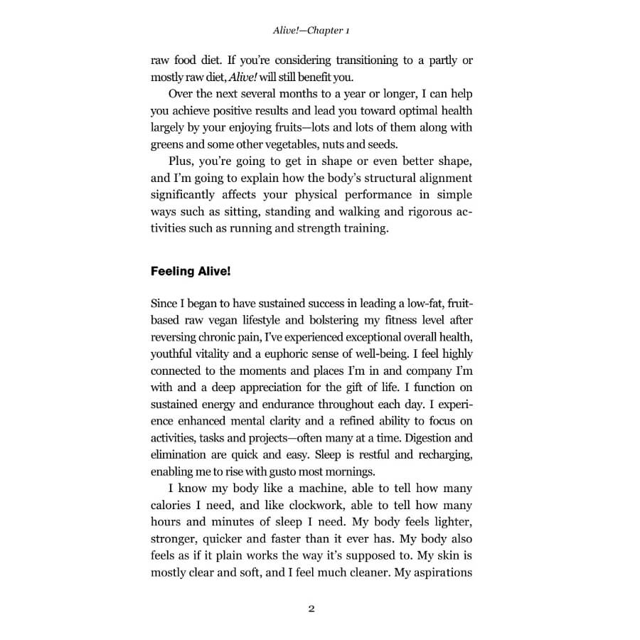 Alive by Brian Rossiter - page 2 - raw vegan guide - Fruit-Powered Store
