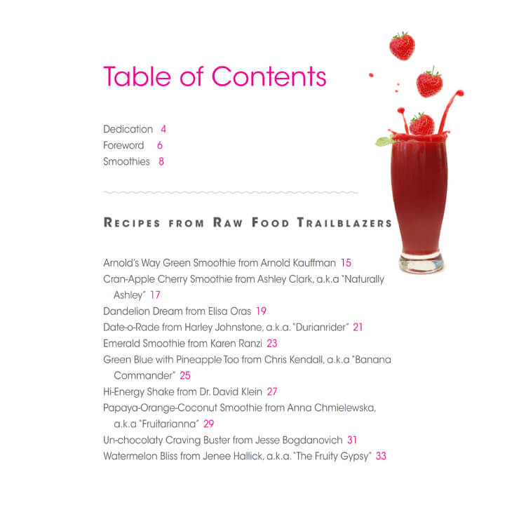 Smoothies: Mouthwatering Recipe Book Series by Brian Rossiter - table of contents 01 - Fruit-Powered Store