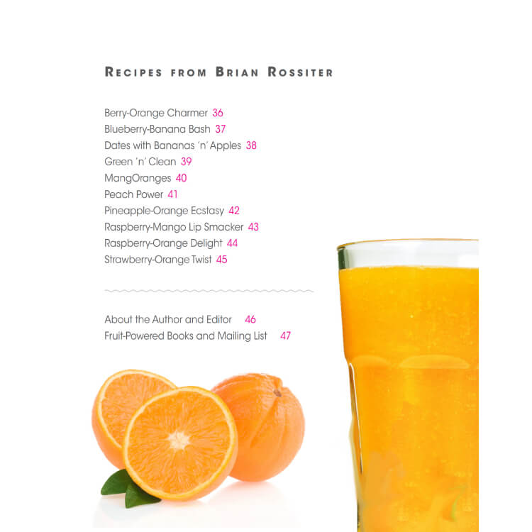 Smoothies: Mouthwatering Recipe Book Series by Brian Rossiter - table of contents 02 - Fruit-Powered Store