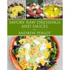 Savory Raw Dressings and Sauces by Andrew Perlot - front cover - Fruit-Powered Store