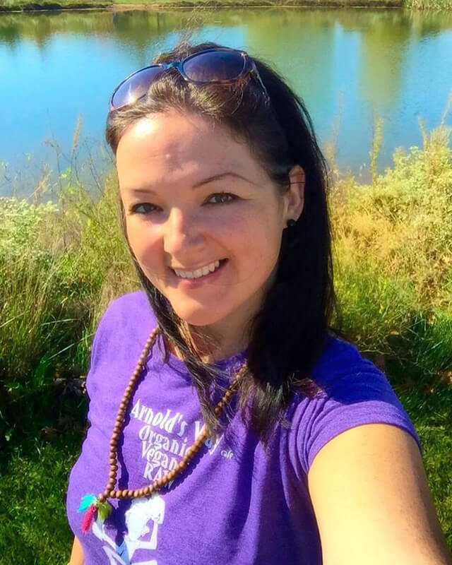 Márta Csuka smiles at Stony Creek Park in Lansdale, Pennsylvania