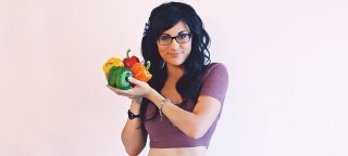 Melissa Raimondi raises bell peppers