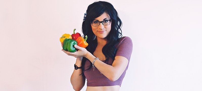 Melissa Raimondi raises bell peppers