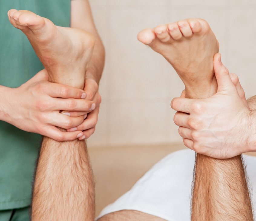 Leg-length discrepancy - chronic pain - chiropractor measuring legs - Fruit-Powered