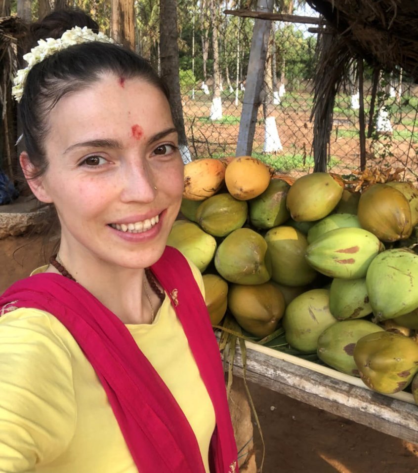 Kristina Poudyal - in India - Fruit-Powered