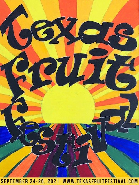 Texas Fruit Festival poster - Fruit-Powered